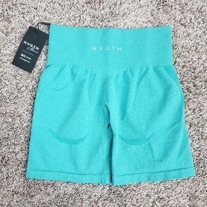 NVGTN Turquoise Contour Shorts Small